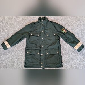 German Police Polizei Green Reflective Parka Jacket Patch & Fleece Liner Size 25